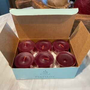 LOT OF 11 VTG PARTYLITE MULBERRY TEALIGHT CANDLES NEW